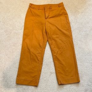 High-Waisted Cropped Wide-Leg Chino Pants for Women